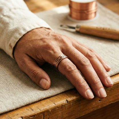 Ethal's Char Copper Ring