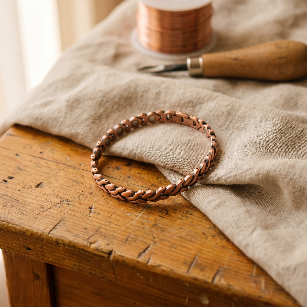 Ethal's Dune Copper Anklet
