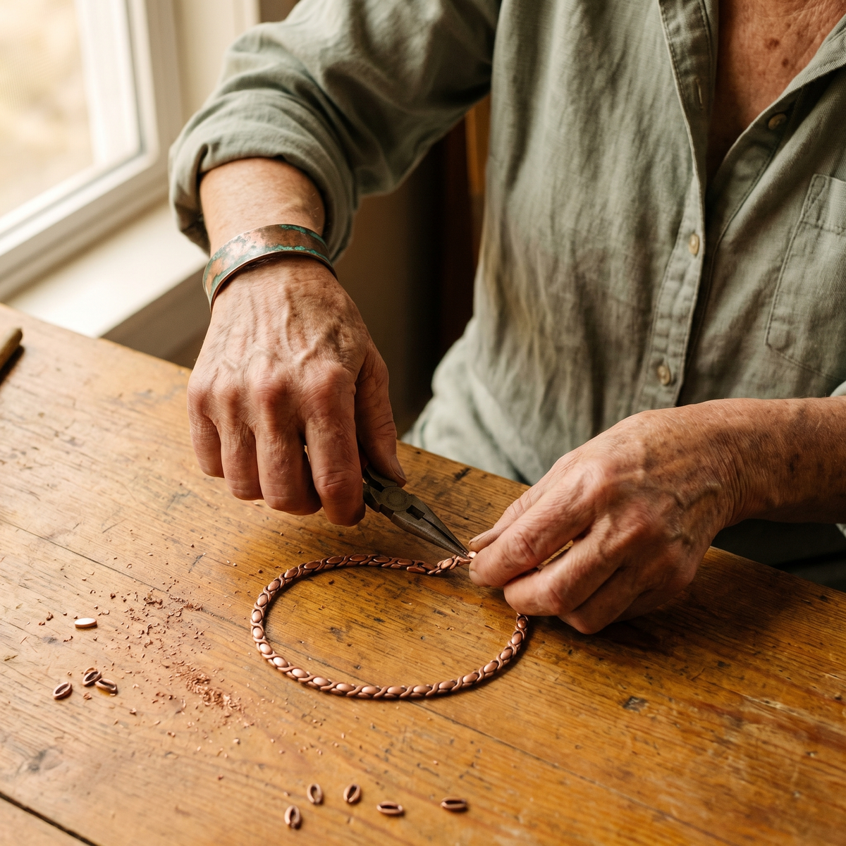 Ethal's Cedar Copper Necklace