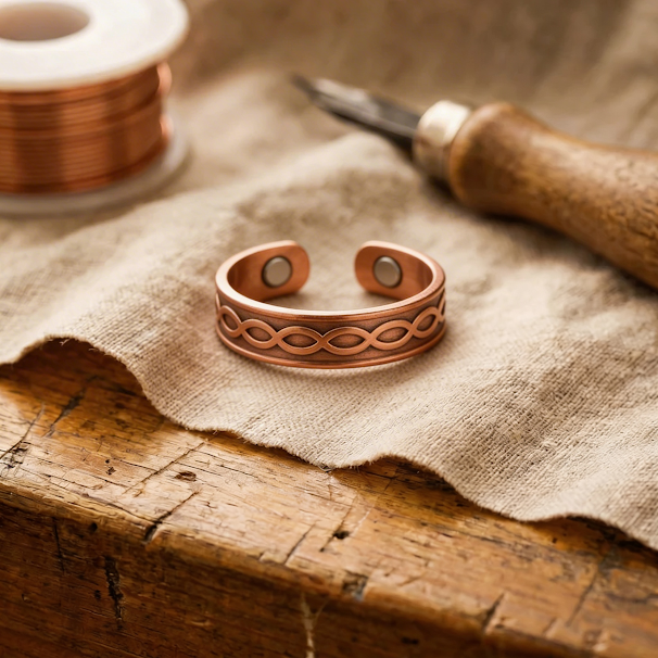 Ethal's Char Copper Ring