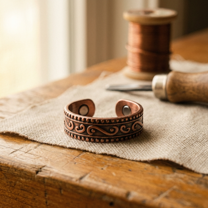 Ethal's Fern Copper Ring