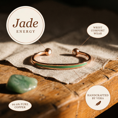 Ethal's Jade Copper Bracelet