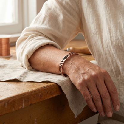 Ethal's Sage Copper Bracelet