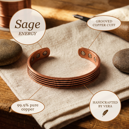 Ethal's Sage Copper Bracelet