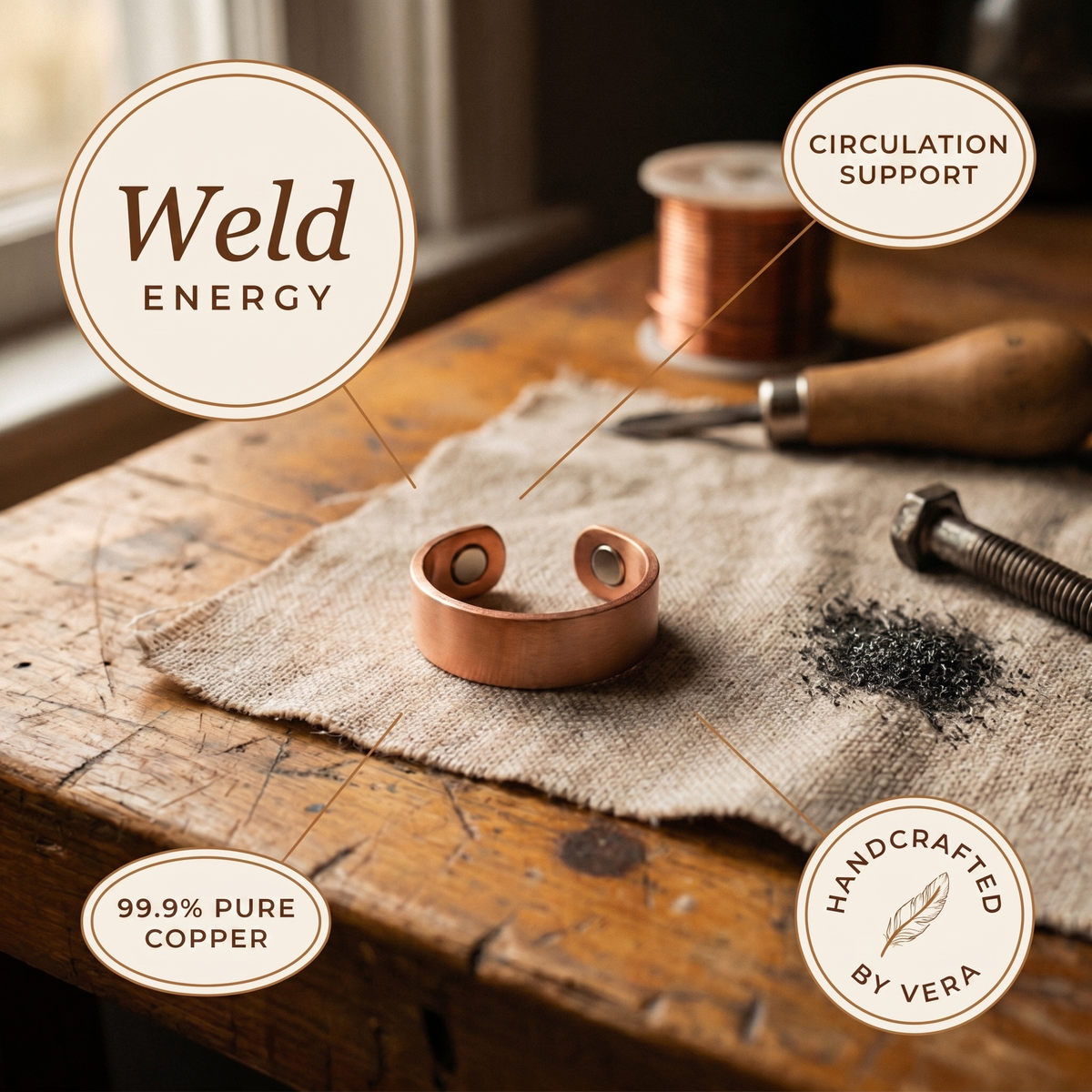 Ethal's Weld Copper Ring