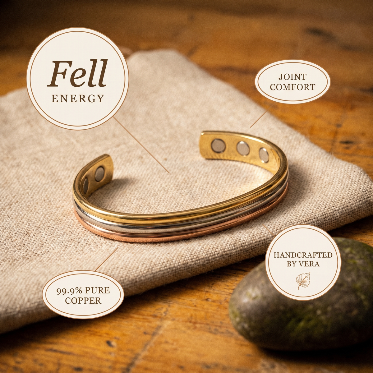Ethal's Fell Copper Bracelet