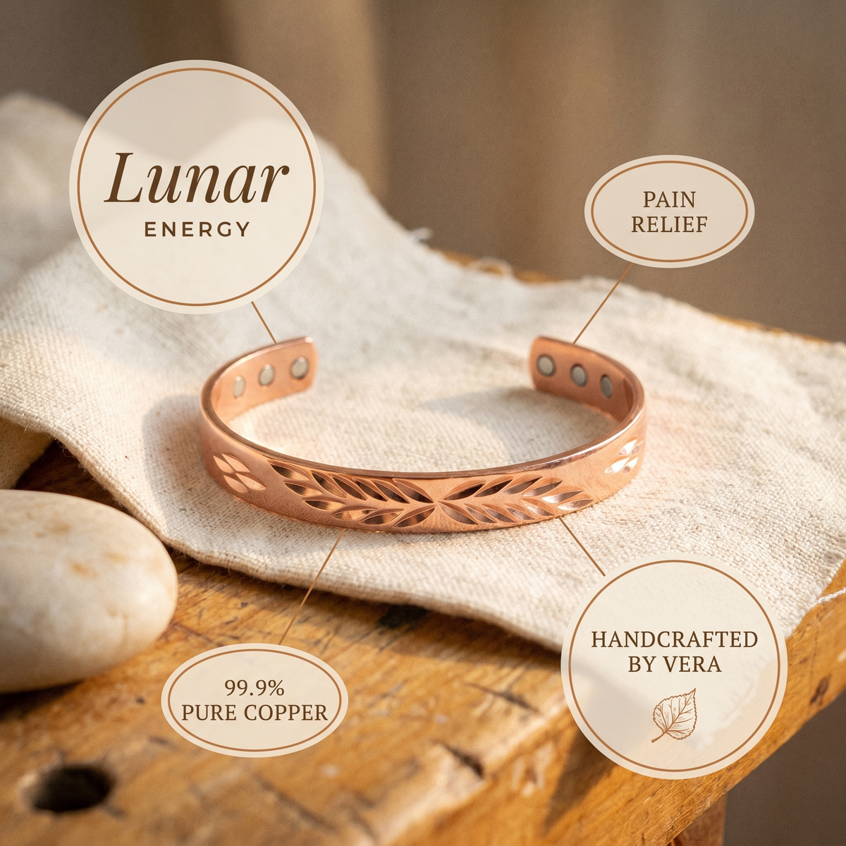 Ethal's Lunar Copper Bracelet
