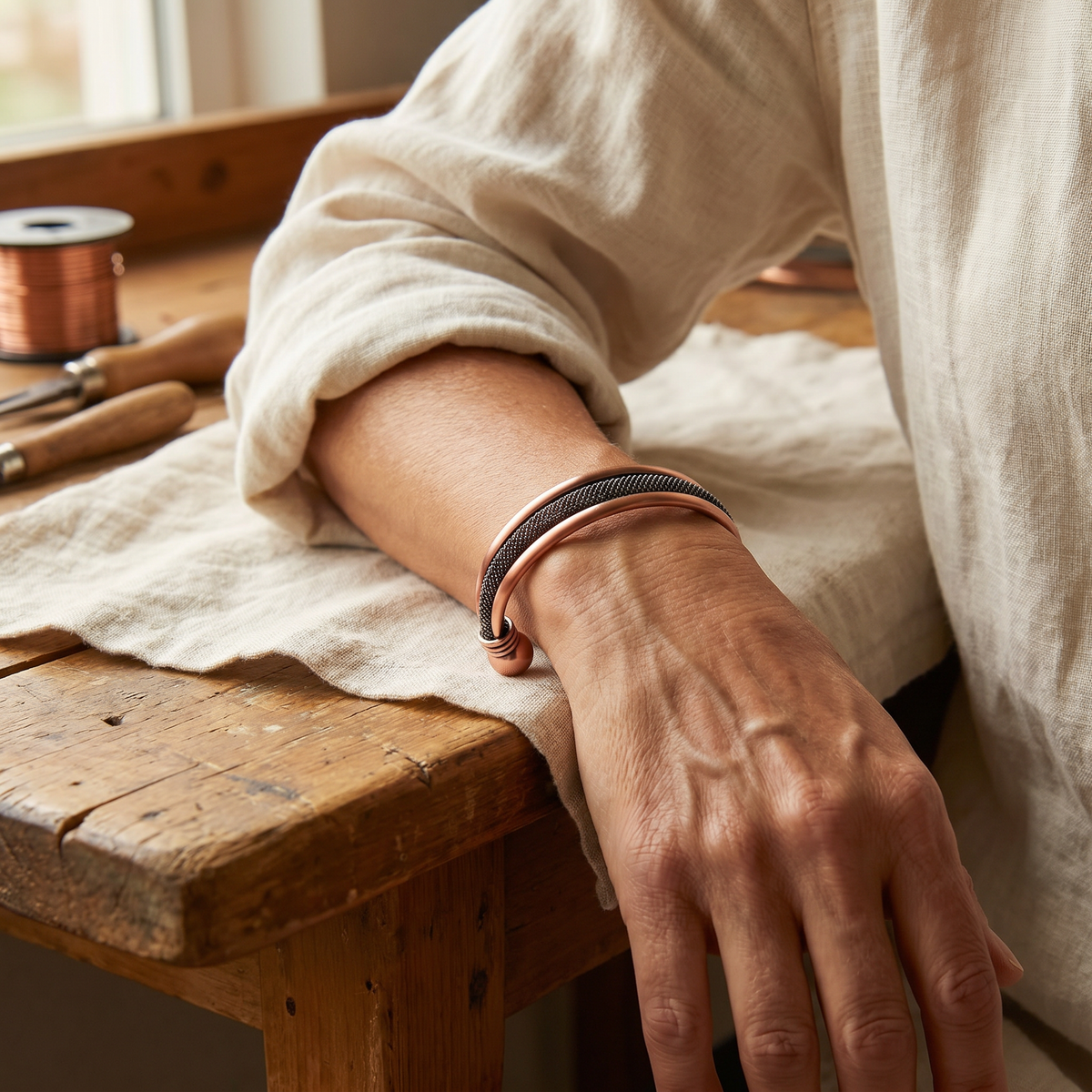 Ethal's Cairn Copper Bracelet