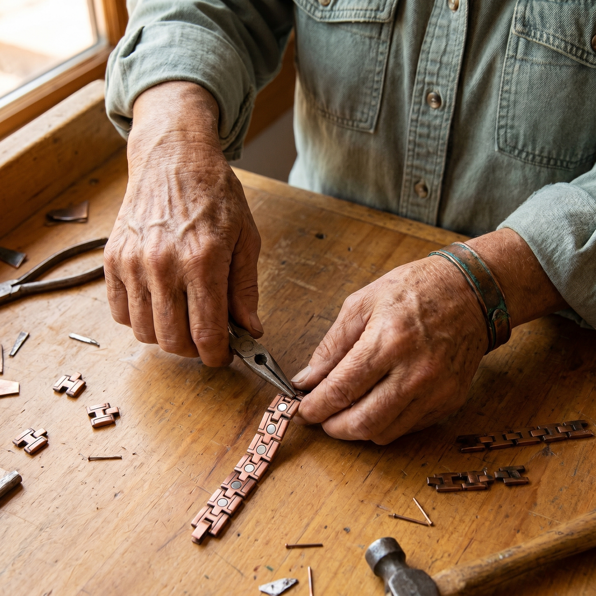 Ethal's Gorse Men's Copper Bracelet