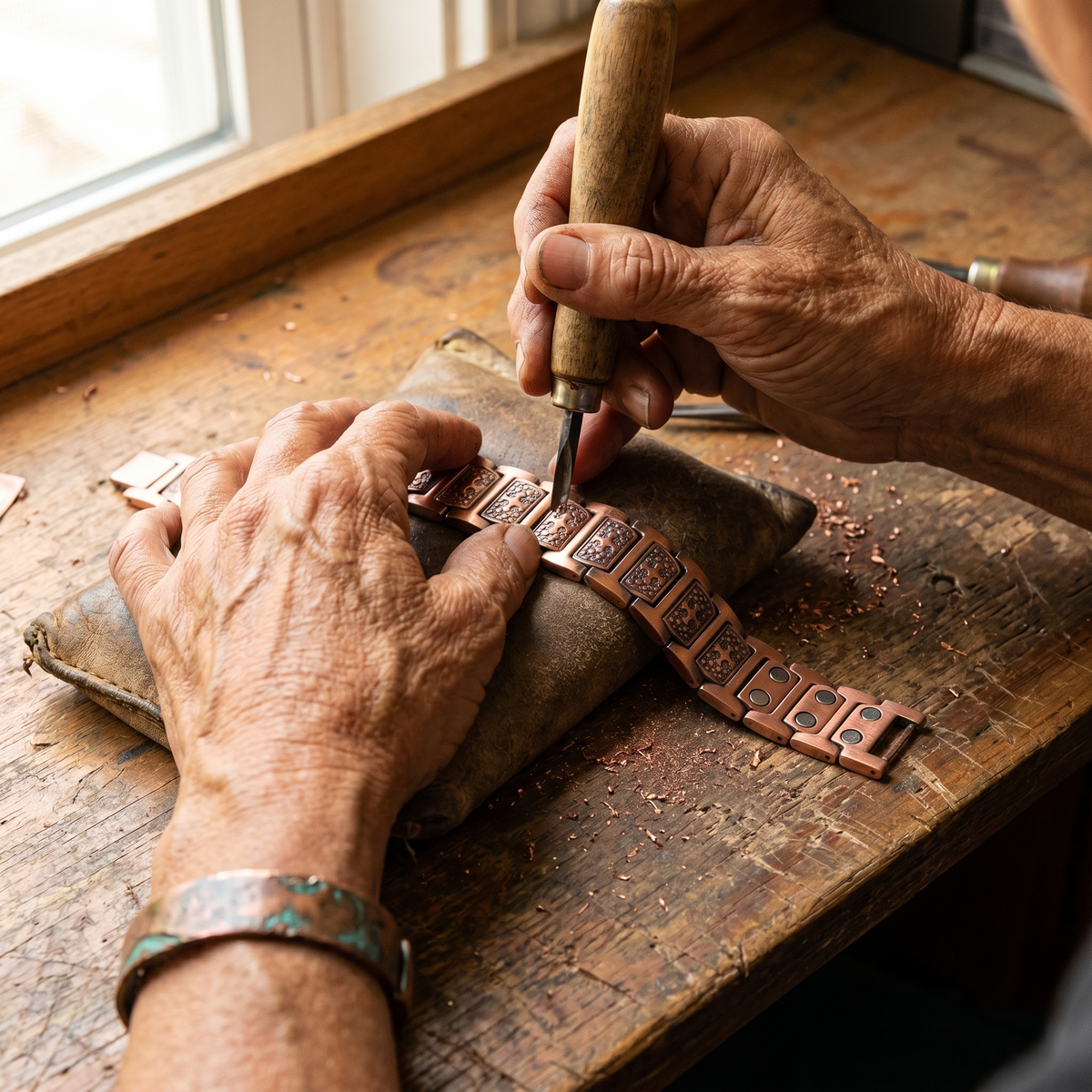 Ethal's Gale Men's Copper Bracelet