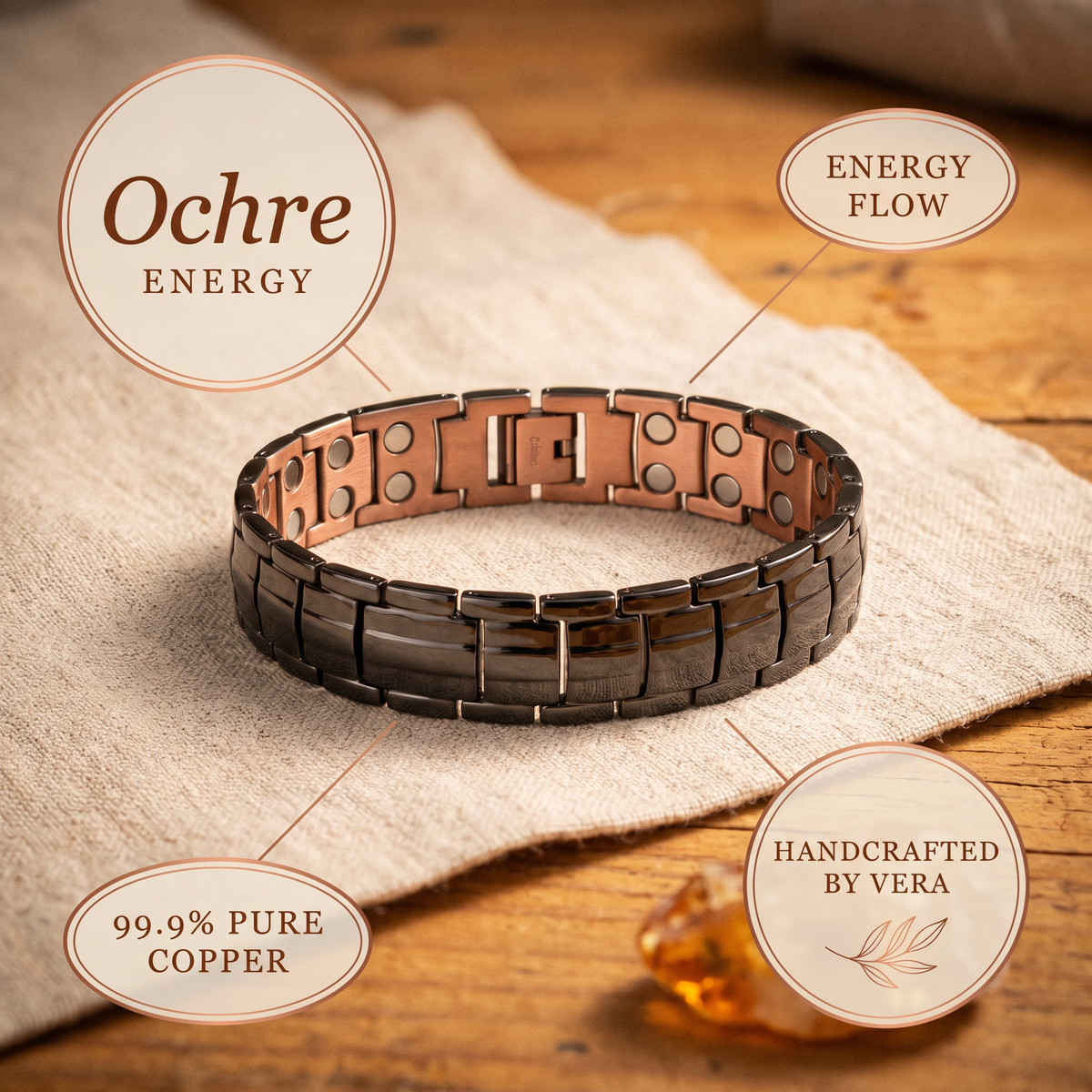 Ethal's Ochre Men's Copper Bracelet