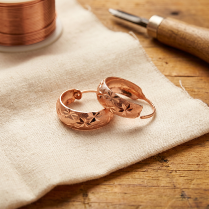 Ethal's Dew Copper Earrings