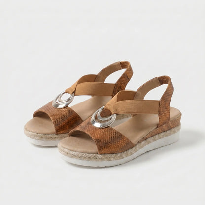 Serena | Cork Wedge Espadrille Sandals