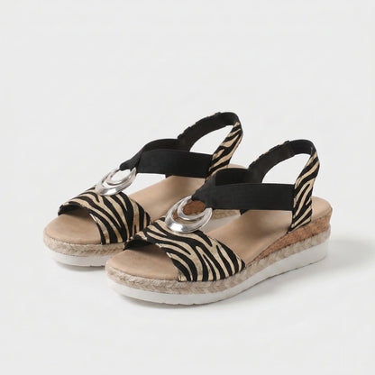 Serena | Cork Wedge Espadrille Sandals