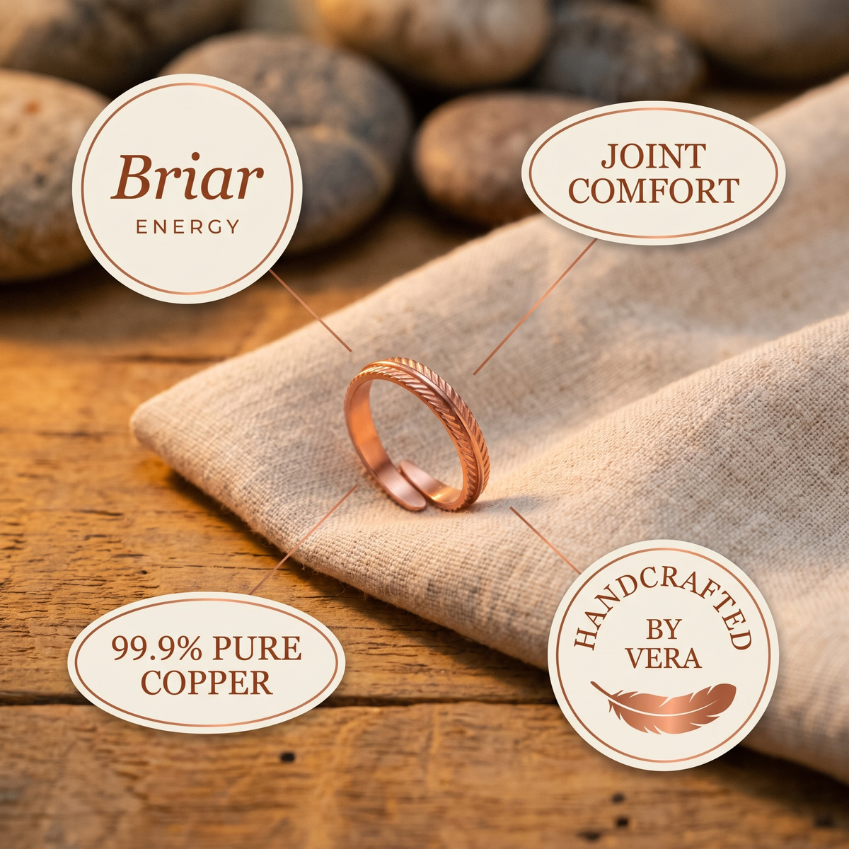 Ethal's Root Copper Ring