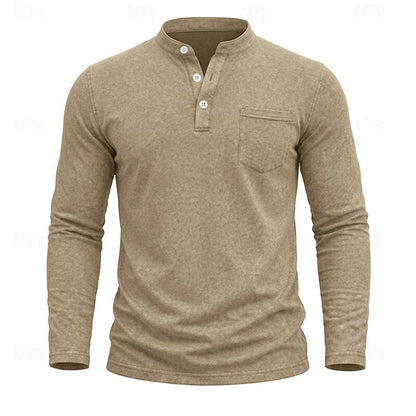 Owen | Classic Henley Long-Sleeve Shirt