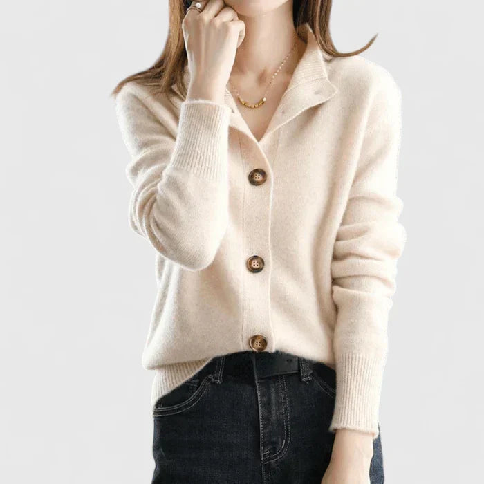 Constance | Refined Button-Front Cardigan