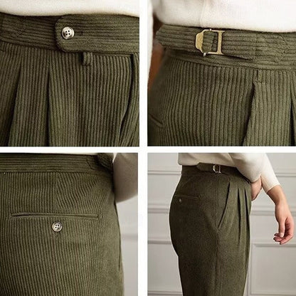 Barnaby | Pleated Gurkha Trousers