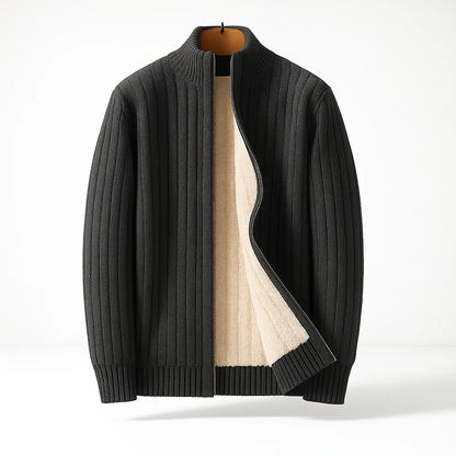 Jackson | Casual Long Sleeve Zipper Cardigan