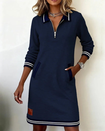 Colette | Chic Long Sleeve Collar Dress