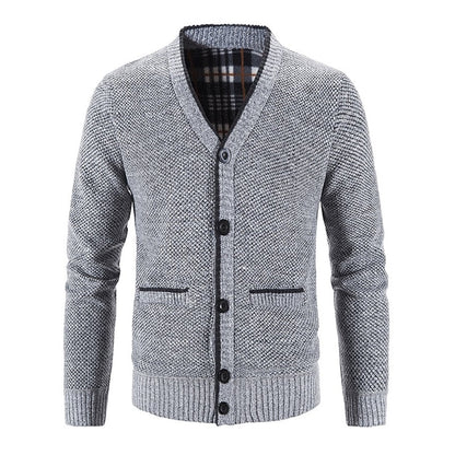 Hugh | Textured V-Neck Cardigan