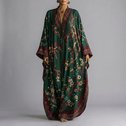 Emma | Blossom Batwing Sleeve Maxi Dress