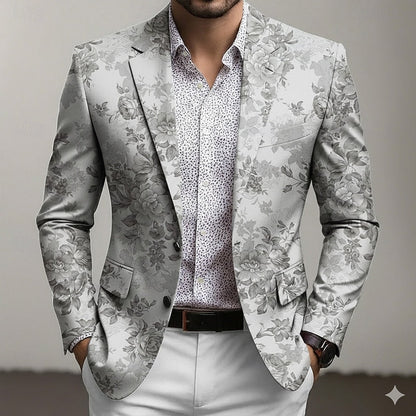 Lucas | Botanical Print Blazer