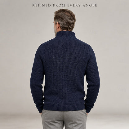 Sinclair | Textured Stand-Collar Cardigan