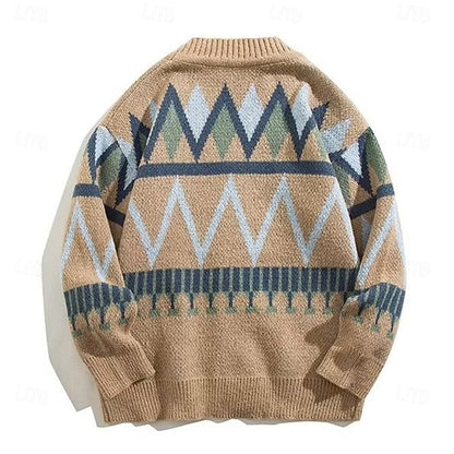 Rufus | Patterned V-Neck Cardigan