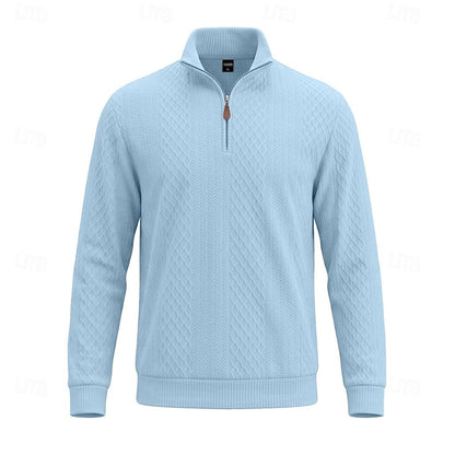 Graham | Textured Quarter-Zip Pullover