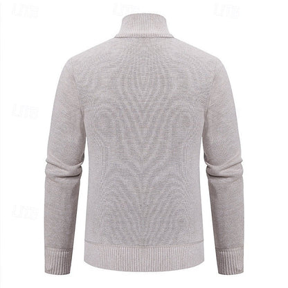 Fletcher | Textured Stand-Collar Cardigan
