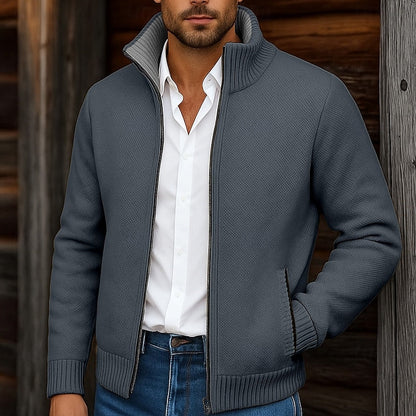 Sawyer | Stand-Collar Zip Cardigan