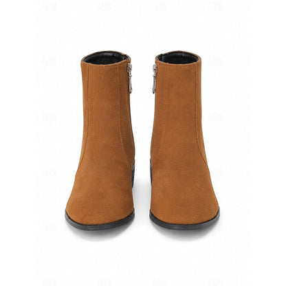 Hazel | Refined Block-Heel Ankle Boots