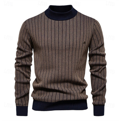 Gareth | Textured Mock Neck Jumper