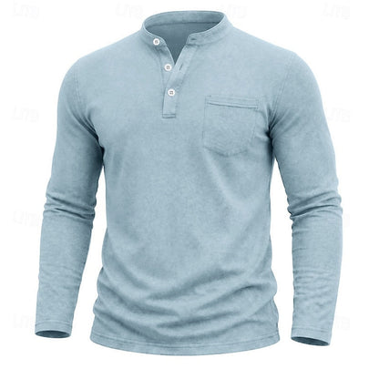Owen | Classic Henley Long-Sleeve Shirt