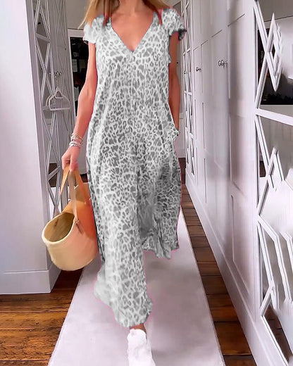 Glaiza | V-Neck Maxi Dress