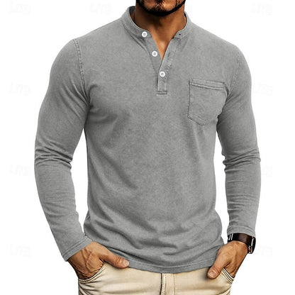 Owen | Classic Henley Long-Sleeve Shirt