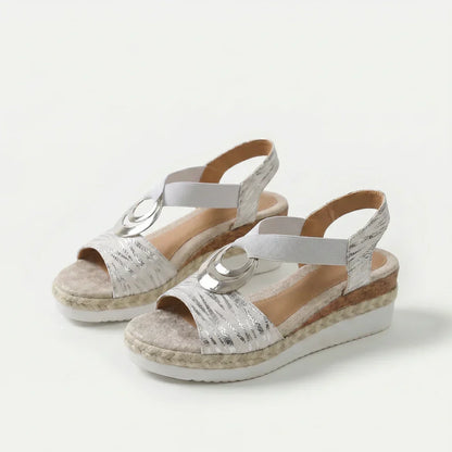 Serena | Cork Wedge Espadrille Sandals