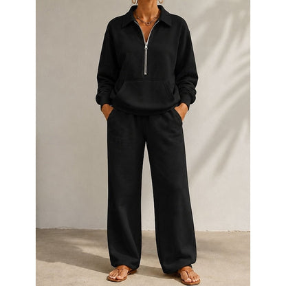 Beatrix | Relaxed Half-Zip Two-Piece Set