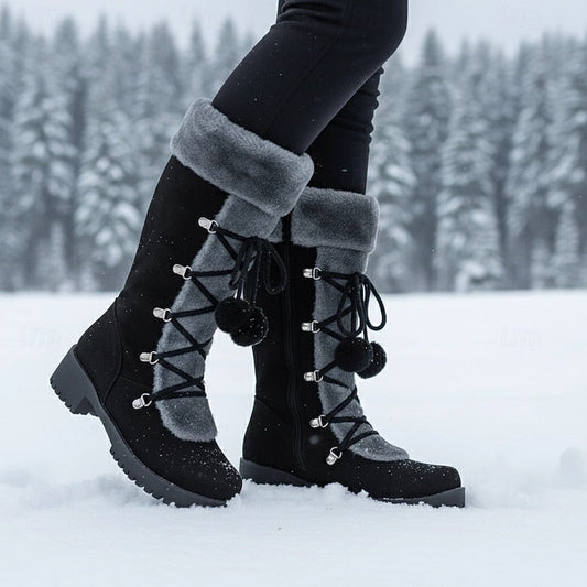 Danica | Cosy Lace-Up Winter Boots