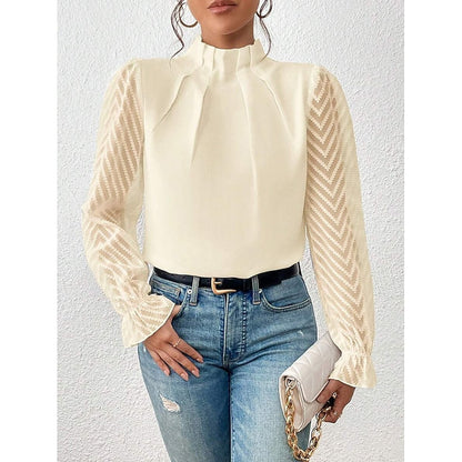 Maribel | Elegant High-Neck Blouse