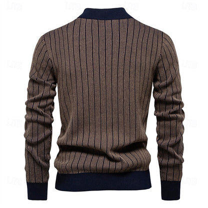 Gareth | Textured Mock Neck Jumper