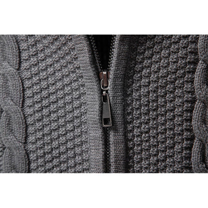 Clive | Cable-Knit Zip-Up Cardigan