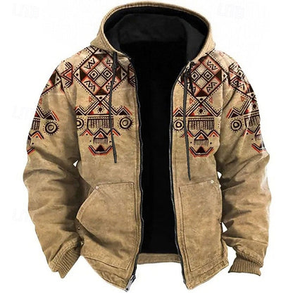 Dalton | Heritage-Print Hooded Jacket