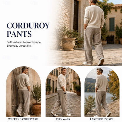 Fraser | Relaxed Ribbed Trousers