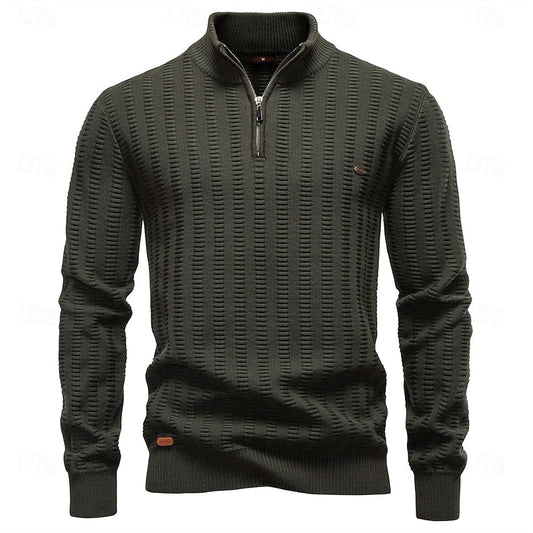 Wilfred | Textured Half-Zip Pullover