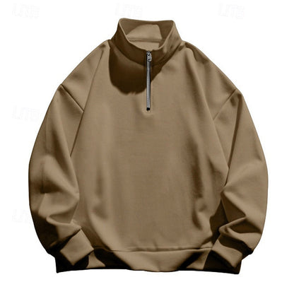 Grant | Standing-Collar Quarter-Zip Pullover