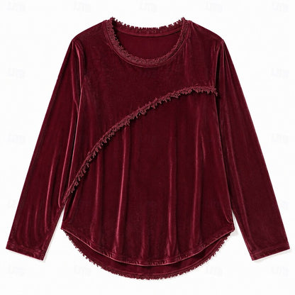 Eliza | Relaxed Fringe-Trim Tunic Top