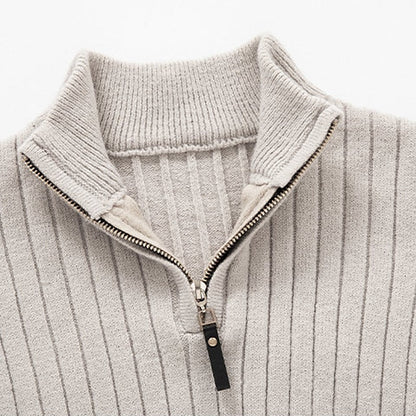 Grant | Ribbed Quarter-Zip Jumper