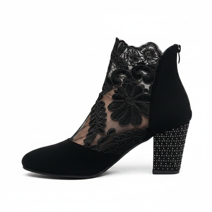 Norene | Wide Fit Open Toe Block Heels